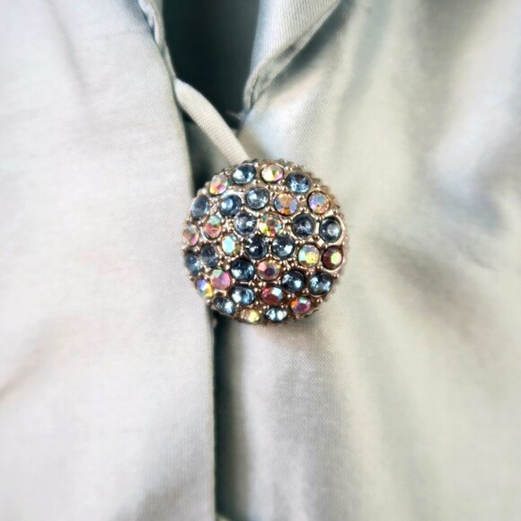 NWT Lily & Taylor Silk Dress Suit Light Blue Size 12 Church Formalwear Elegant - Picture 3 of 12